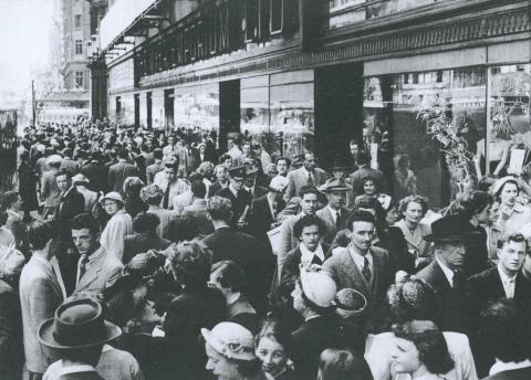 Myers, Bourke Street, 1953
