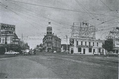 St Kilda Junction, 1957