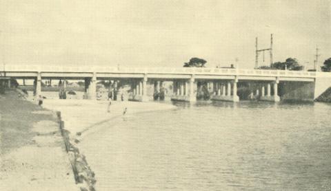 Patterson River Bridge, Bonbeach, 1938