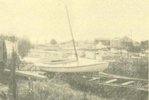 Allnutt Boat Builders, William Street, Mordialloc, 1938