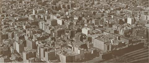 Section of Melbourne from the air, 1934