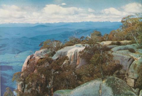 Panorama from Echo Point, looking across the Buckland Valley, c1960