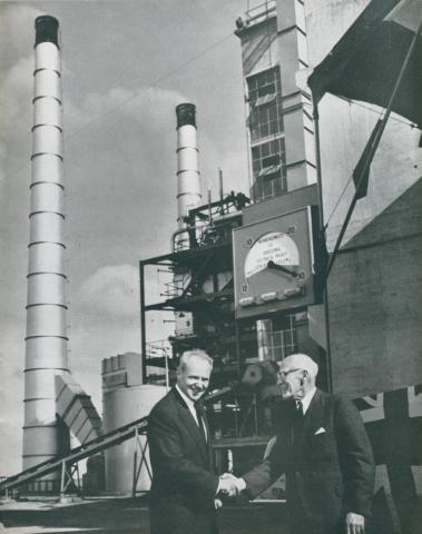 Opening of the Geelong power station, 1954