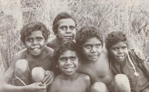 Aboriginal boys at Lake Tyers, 1934