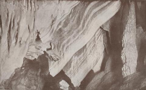 Blanket formation in the Fairy Cave, Buchan, 1934