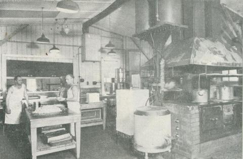 On site kitchen facilities, Upper Yarra Dam, 1954