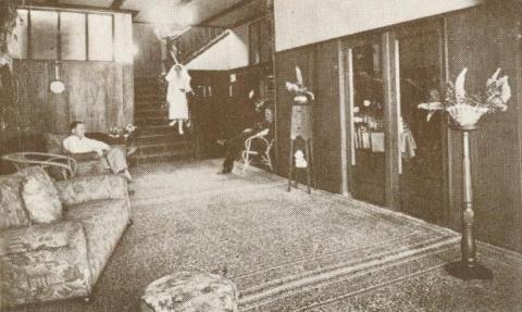 The ground floor lounge, Warburton Hydro and Hospital