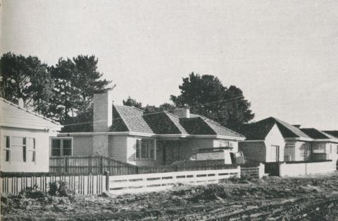 Homes in an unsewered area, Melbourne, 1957