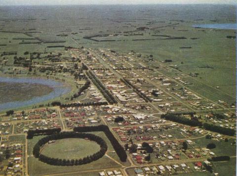Aerial view of Terang, 1958