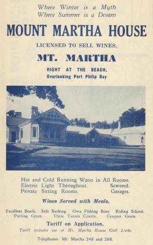 Mount Martha House, 1949