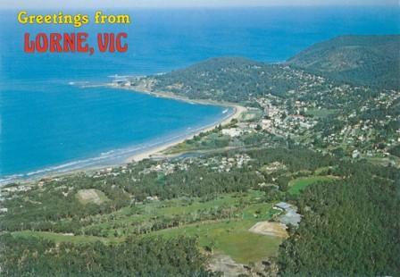 Aerial view of Lorne on the Great Ocean Road