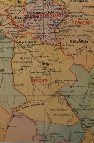 Bright shire map, 1924