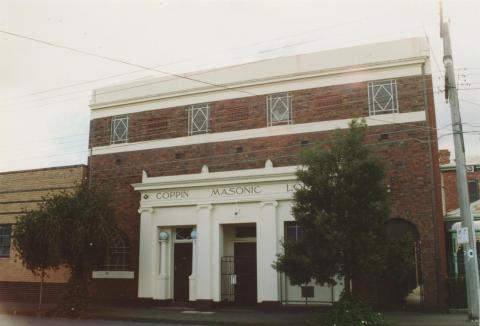 Coppin Masonic Lodge, Weston Street, Brunswick East, 2005