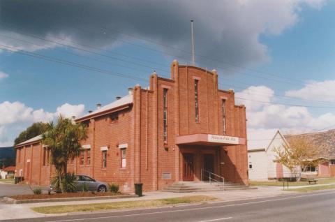 Trafalgar hall and Uniting Church hall, 2010