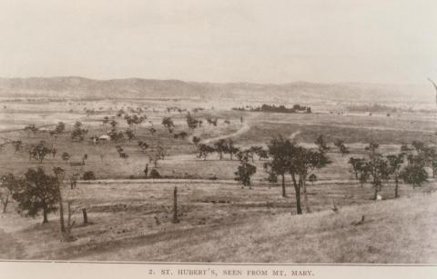 St Hubert's, seen from Mount Mary, Coldstream, 1910