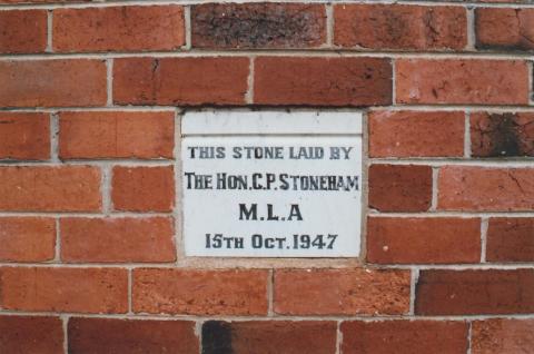 Plaque Givoni Mills, Newstead, 2010