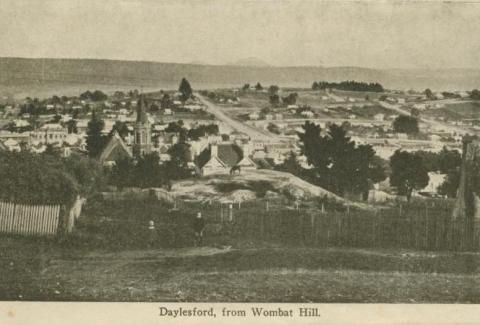 Daylesford from Wombat Hill