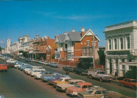 View along Vincent Street, main street of Daylesford, 1967