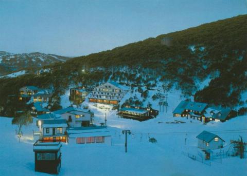 Dusk at Falls Creek Village, 1981