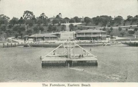 The Foreshore, Eastern Beach, Geelong, 1948
