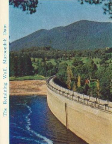 The retaining wall, Maroondah Dam, Healesville