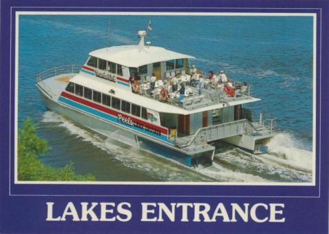 The MV Thunderbird cruises the beautiful Gippsland Lakes