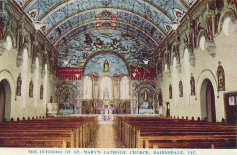 The interior of St Mary's Catholic Church, Bairnsdale