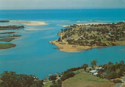 Aerial view of township, Mallacoota
