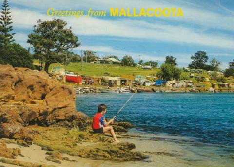 Part of the Foreshore Camp from historic Captain Stevenson's Point, Mallacoota