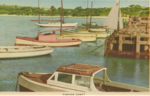 Fishing craft, Mornington, 1951