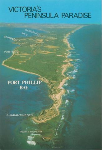 Aerial view of Point Nepean and the Peninsula
