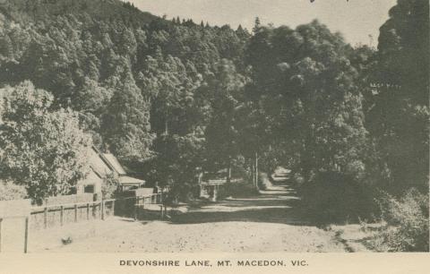 Devonshire Lane, Mount Macedon, 1949