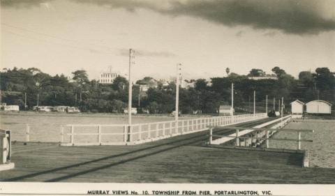 Township from Pier, Portarlington, 1957