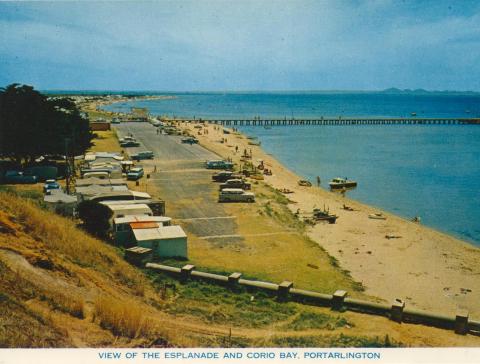 View of the Esplanade and Corio Bay, Portarlington