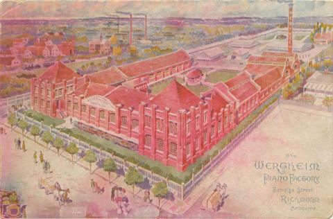 The Wertheim Piano Factory, Bendigo Street, Richmond, 1912