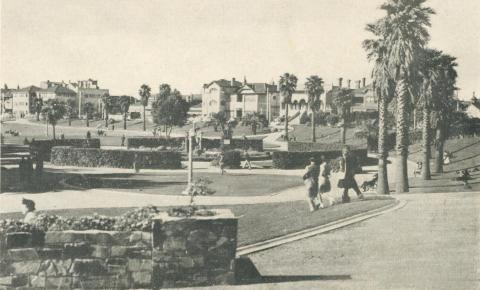 View in gardens, St Kilda