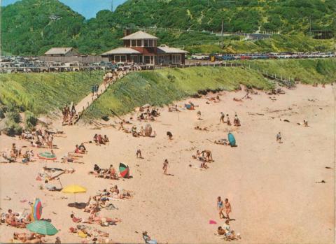 View looking towards the kiosk and car-park from the shoreline, Sorrento