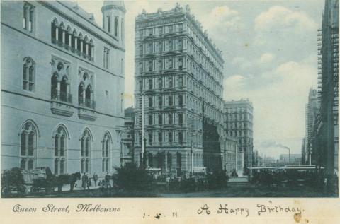 Queens Street, Melbourne, 1911