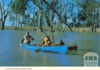 Canoeing along Gunbower Creek, Cohuna