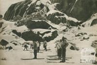 Skiers, Mount Buffalo, 1954