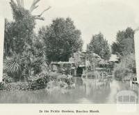 In the public gardens, Bacchus Marsh, 1918