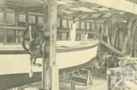 Allnutt Boat Builders, William Street, Mordialloc, 1938