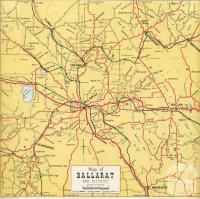 Map of Ballarat and District, 1957