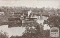 Mitchell River Wharf, with Excursion Steamer S.S. Gippsland, Bairnsdale, 1934