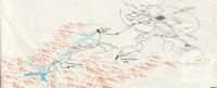The Upper Yarra Project (in blue) and the existing water supply system of Melbourne (in black), Upper Yarra Dam, 1954