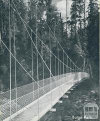 Suspension Bridge, Bulga Park, Yarram, 1947