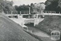 Control Gates on Outfall Sewer at Metropolitan Farm, Werribee, 1955