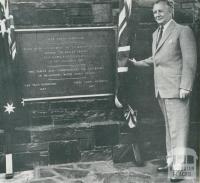 Opening of the Upper Yarra Reservoir, 1958