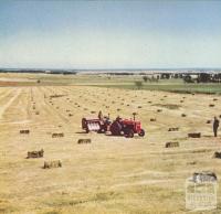 Hay-bailing, Mount Moriac, 1958