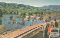 The flooded township of old Tallangatta, 1960